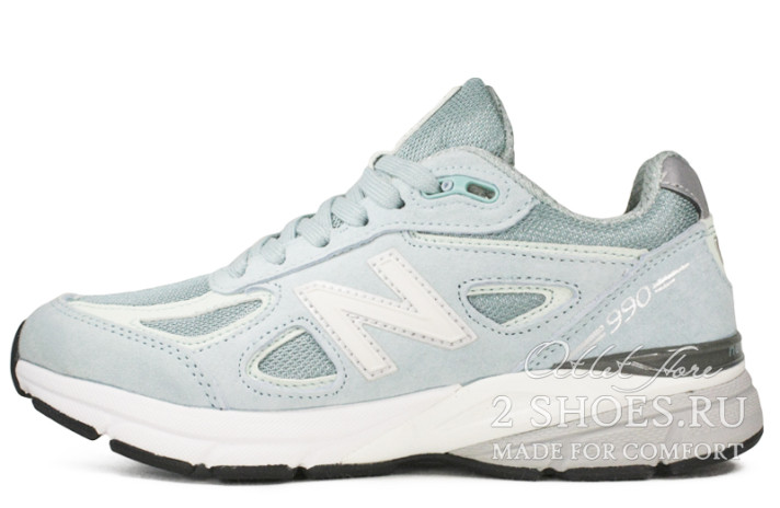 Кроссовки New Balance 990v4 Mineral Sage  голубые
