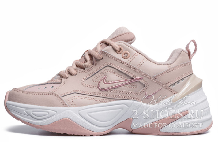 Кроссовки Nike M2K Tekno Particle Beige AO3108-202 бежевые, кожаные