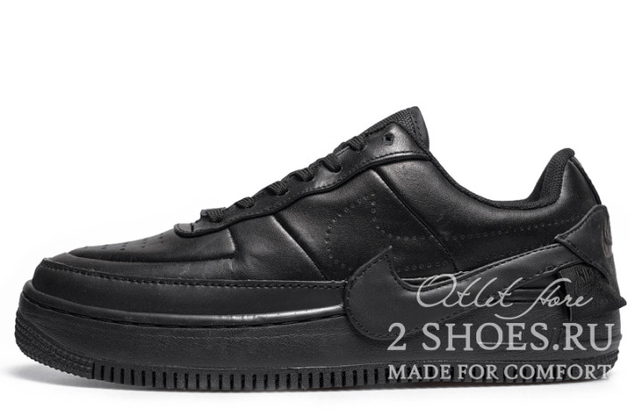 Кроссовки Nike Air Force 1 Jester XX Triple Black AO1220-001 черные, кожаные