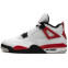 Кроссовки мужские Nike Air Jordan 4 Retro White Red Cement
