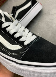 Кеды Vans Old Skool Black White живое фото 3