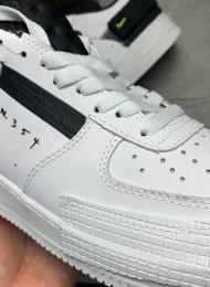 Кроссовки Nike Air Force 1 Type N354 White Volt Black живое фото 3